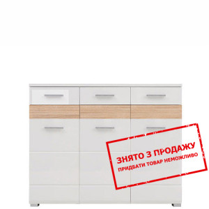 Шафка-Комод Хеппі Білий глянець KOM3D3S/10/15 БРВ...